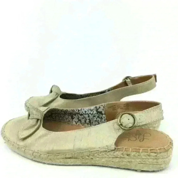 New Life Stride Flats Size 6 Ricki Espadrilles Bow - Picture 4 of 8